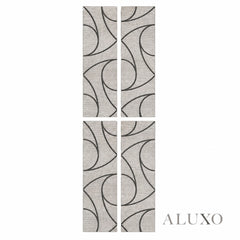Panelux™ Lite Spiral Acoustic Wall Panels - 120x30cm (Set of 4) | Self Adhesive, 5 Colours