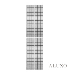 Panelux™ Lite Grid Acoustic Wall Panels - 120x30cm (Set of 4) | Self Adhesive, 5 Colours