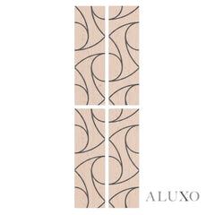 Panelux™ Lite Spiral Acoustic Wall Panels - 120x30cm (Set of 4) | Self Adhesive, 5 Colours
