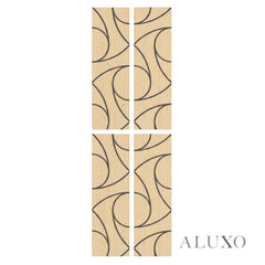 Panelux™ Lite Spiral Acoustic Wall Panels - 120x30cm (Set of 4) | Self Adhesive, 5 Colours