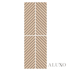 Panelux™ Lite Herringbone Acoustic Wall Panels - 120x30cm (Set of 4) | Self Adhesive, 5 Colours