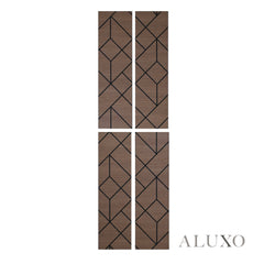 Panelux™ Lite Shard Acoustic Wall Panels - 120x30cm (Set of 4) | Self Adhesive, 5 Colours