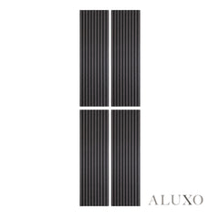 Panelux™ Lite Slatted Acoustic Wall Panels - 120x30cm (Set of 4) | Self Adhesive, 5 Colours