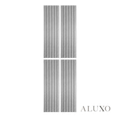 Panelux™ Lite Slatted Acoustic Wall Panels - 120x30cm (Set of 4) | Self Adhesive, 5 Colours