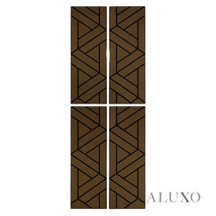 Panelux™ Lite Lattice Acoustic Wall Panels - 120x30cm (Set of 4) | Self Adhesive, 5 Colours