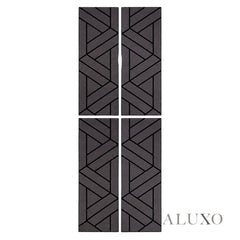 Panelux™ Lite Lattice Acoustic Wall Panels - 120x30cm (Set of 4) | Self Adhesive, 5 Colours