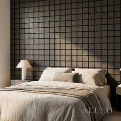 Panelux™ Lite Grid Acoustic Wall Panels - 120x30cm (Set of 4) | Self Adhesive, 5 Colours
