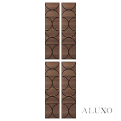 Panelux™ Lite Halo Acoustic Wall Panels - 120x30cm (Set of 4) | Self Adhesive, 5 Colours