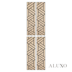 Panelux™ Lite Lattice Acoustic Wall Panels - 120x30cm (Set of 4) | Self Adhesive, 5 Colours