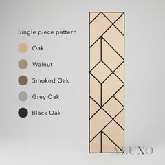 Panelux™ Lite Shard Acoustic Wall Panels - 120x30cm (Set of 4) | Self Adhesive, 5 Colours