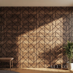 Panelux™ Lite Shard Acoustic Wall Panels - 120x30cm (Set of 4) | Self Adhesive, 5 Colours
