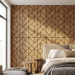 Panelux™ Lite Shard Acoustic Wall Panels - 120x30cm (Set of 4) | Self Adhesive, 5 Colours