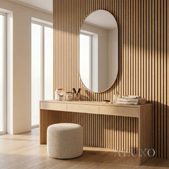 Panelux™ Lite Slatted Acoustic Wall Panels - 120x30cm (Set of 4) | Self Adhesive, 5 Colours