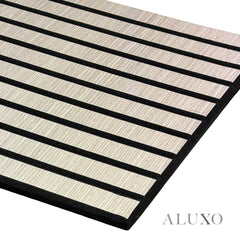 Panelux™ Lite Slatted Acoustic Wall Panels - 120x30cm (Set of 4) | Self Adhesive, 5 Colours