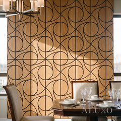 Panelux™ Lite Spiral Acoustic Wall Panels - 120x30cm (Set of 4) | Self Adhesive, 5 Colours