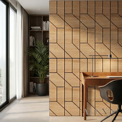 Panelux™ Lite Wedge Acoustic Wall Panels - 120x30cm (Set of 4) | Self Adhesive, 5 Colours