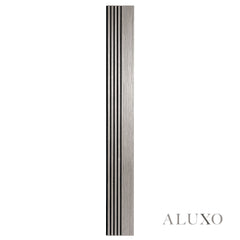 Panelux™ Pro Wide Random Rhythmic Slat Grey Oak Wall Panels - 240cm x 30cm (Set Of 2)