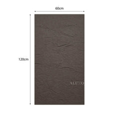 Outdoor Grey Riven MCM Flexible Stone | 120x60cm Weather-Proof Exterior Panel (Set of 4)