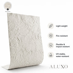 Outdoor Off White Riven MCM Flexible Stone 2.88m² | 120x60cm Weather-Proof Exterior Panel (Set of 4)