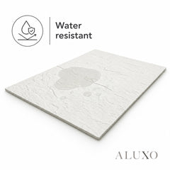 Outdoor Off White Riven MCM Flexible Stone | 120x60cm Weather-Proof Exterior Panel (Set of 4)