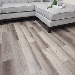 ALUXO® Signature Self Adhesive Vinyl Flooring Tiles - Wood Effect Silver Grey Mix | 36pcs (5m² area)