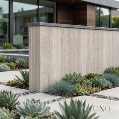 Outdoor Beige Travertine MCM Flexible Stone | 120x60cm Weather-Proof Exterior Panel (Set of 4)