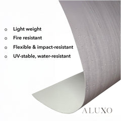 Travertine MCM Flexible Stone Panel Tile - 120cm x 60cm (Set of 4) | Light Grey