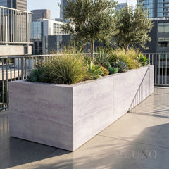 Outdoor Light Grey Travertine MCM Flexible Stone | 120x60cm Weather-Proof Exterior Panel (Set of 4)