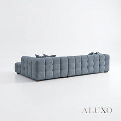 ALUXO® Tribeca Bubble Right Hand Facing (RHF) Corner Sofa – Iron Grey Bouclé