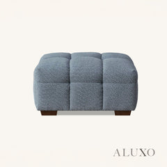 ALUXO® Tribeca Bubble Left Hand Corner Sofa – Iron Grey Bouclé Fabric