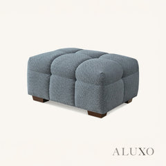 ALUXO® Tribeca Bubble Right Hand Corner Sofa – Iron Grey Bouclé Fabric
