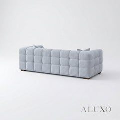 ALUXO® Tribeca Bubble 3 Seater Sofa – Pearl Bouclé