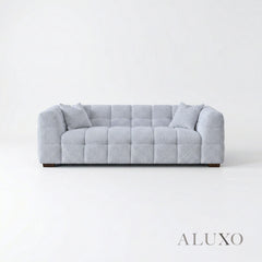 ALUXO® Tribeca Bubble 3 Seater Sofa – Pearl Bouclé