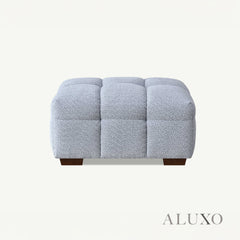 ALUXO® Tribeca Bubble Sofa Collection in Pearl Bouclé – 3/4 Seater Sofa, Armchair & Footstool