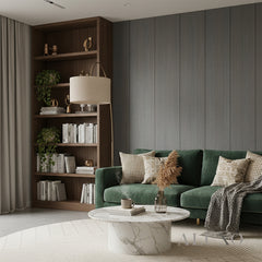 WPC FLAT Decorative Wall Panels 236×40cm (SET of 5) - Ash Grey