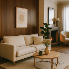 ALUXO® WPC FLAT Wall Panels 236×40cm (SET of 5) - Walnut (Dark Oak)