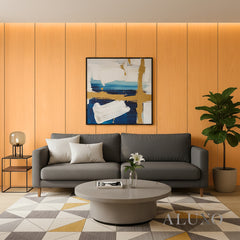 ALUXO® WPC FLAT Wall Panels 236×40cm (SET of 5) - Light Oak