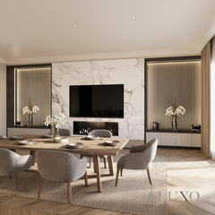 ALUXO® WPC 3D FLUTED Wall Panels 235×16cm (SET of 15) - Silver Metallic