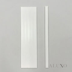 Wainscoting Wall Panel Kit - Slat White (196cm x 101cm) | Modern Half Wall Panelling