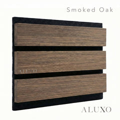 Panelux™ Pro Wide 3-Sided Wood Veneer Smoked Oak Wall Panels - 240cm x 30cm (Set Of 2)