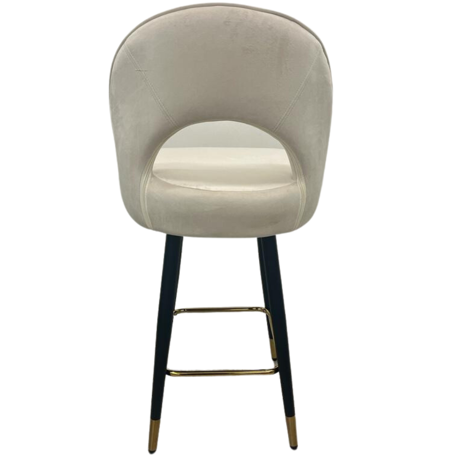 Bjorn Bar Stools in Beige Velvet