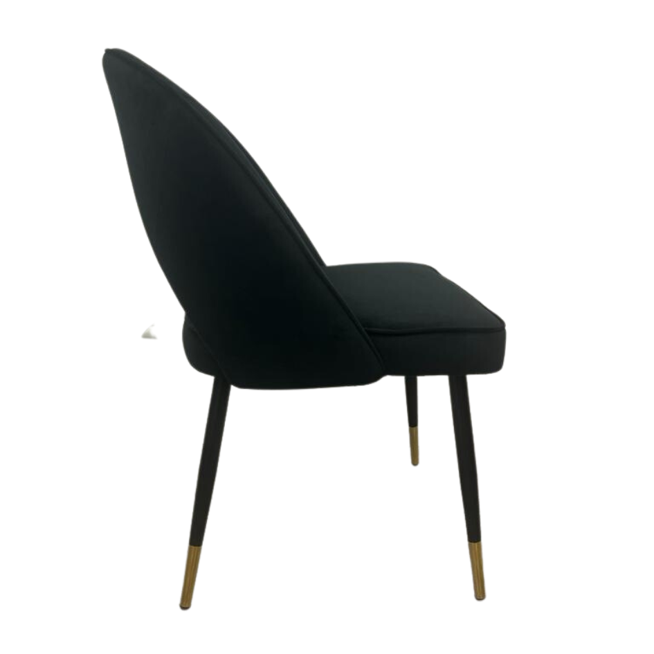 Bjorn Dining Chair in Black Velvet