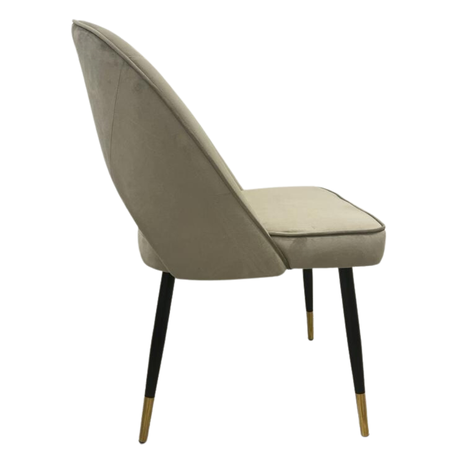 Bjorn Dining Chair in Champagne Velvet