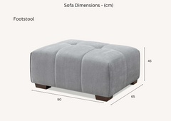 ALUXO® Leonard Right Hand Corner Sofa – Cloudy Grey Bouclé Fabric