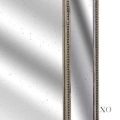 Lumi Antique Gold Large Full Length Mirror with Distressed Glass - 180cm