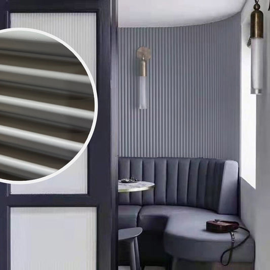 ALUXO® WPC 3D FLUTED Wall Panels 235×16cm (15pcs) - Matte Grey