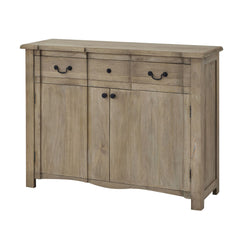 Copgrove 2 Door Sideboard – French-Inspired Washed Wood Storage Unit with Drawer, 120cm
