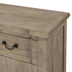 Copgrove 2 Door Sideboard – French-Inspired Washed Wood Storage Unit with Drawer, 120cm