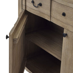 Copgrove 2 Door Sideboard – French-Inspired Washed Wood Storage Unit with Drawer, 120cm