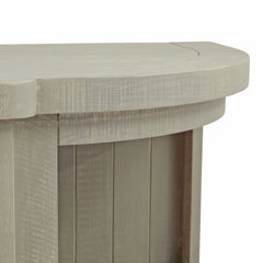 Saltaire 3-Shelf Dresser Top – Grey Pine Display Unit with Organic Curves, 153cm